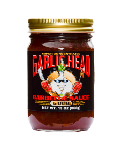 6-Pack Garlic Head GOLD Barbecue Sauce