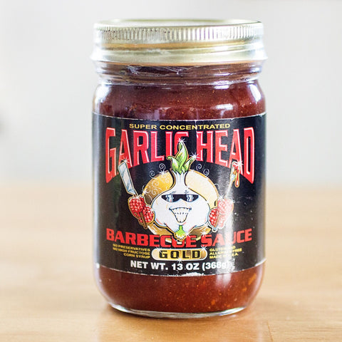 Image of 4-Pack Garlic Head GOLD Barbecue Sauce